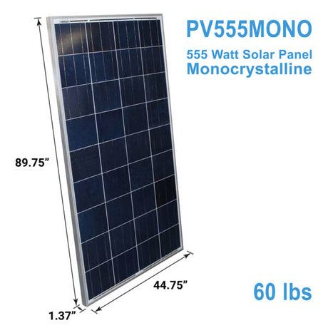 AIMS Power 555 Watt Solar Panel Monocrystalline – 21 PACK