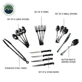 Overland Vehicle Systems Ultimate 39 Piece Utensil Set