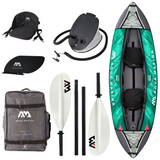 Aqua Marina 10’6″ Laxo-320 Recreational Kayak - 2 person. Inflatable deck. Kayak paddle set included