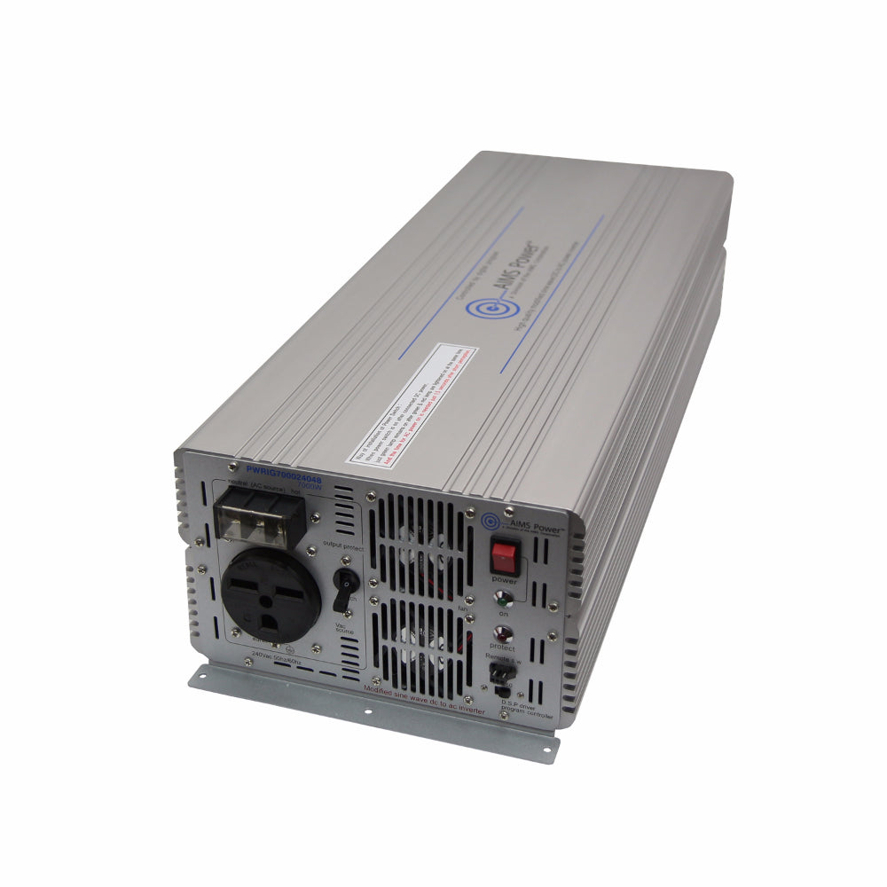 AIMS Power 7000 Watt Power Inverter 48Vdc to 240Vac Industrial Grade 50/60 hz - PWRIG700024048