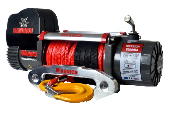 DetailK2 Warrior S8000-sr Samurai Series 8,000 LB Electric Winch With Synthetic Rope