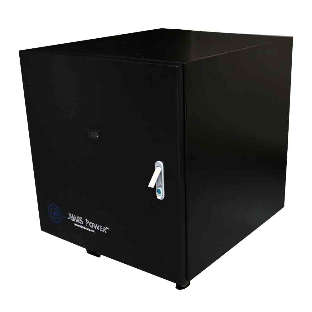 AIMS Power Battery Cabinet – Industrial Grade – Fits up to 4 Batteries - BATBOX4