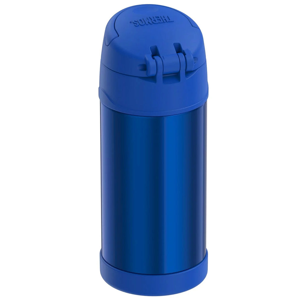 Thermos FUNtainer® Stainless Steel Insulated Blue Water Bottle w/Straw - 12oz - F4019BL6