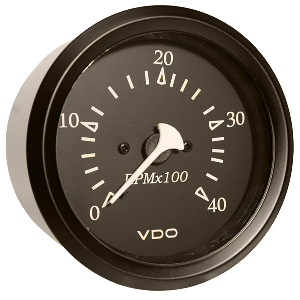 VDO Cockpit Marine 85mm (3-3/8") Diesel Tachometer - Black Dial/Bezel - 333-11797