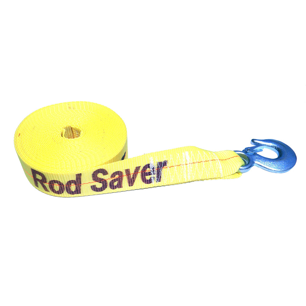 Rod Saver Heavy-Duty Winch Strap Replacement - Yellow - 2" x 30' - WSY30