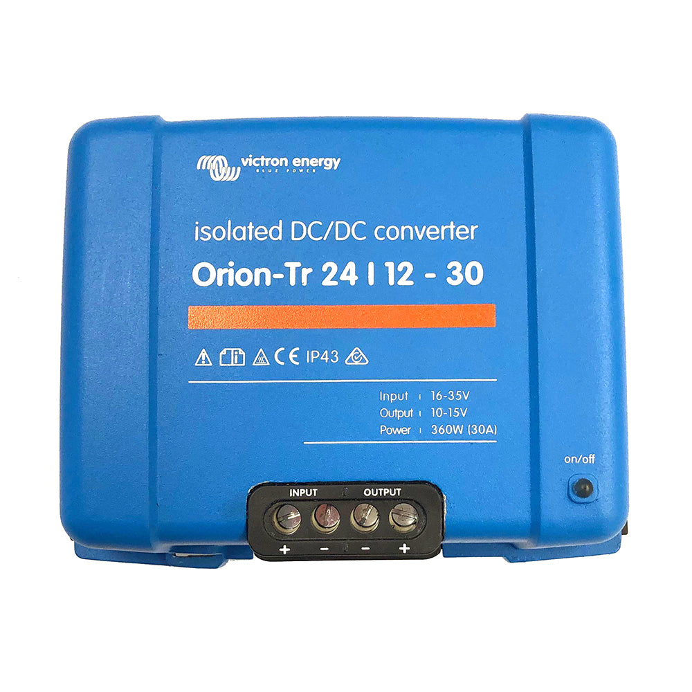 Victron Orion-TR DC-DC Converter - 24 VDC to 12 VDC - 30AMP Isolated - ORI241240110