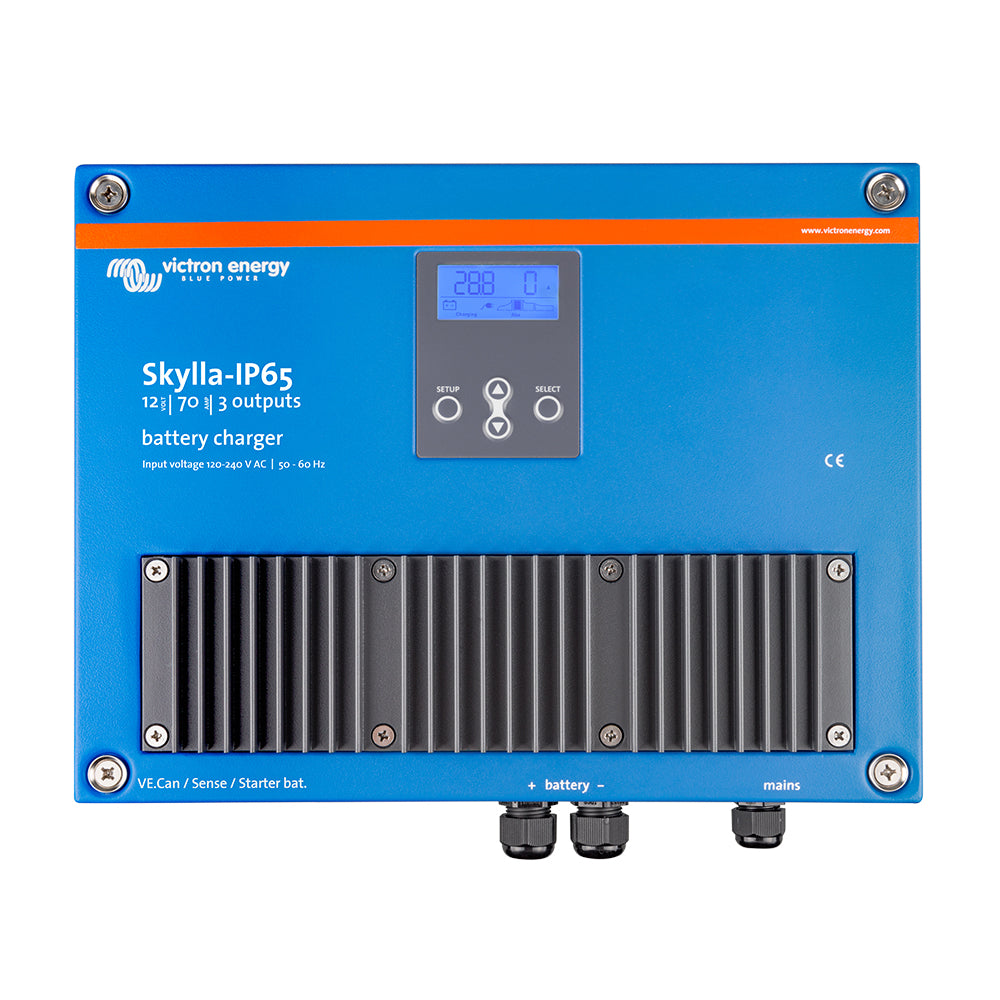Victron Skylla-IP65 12/70 3-Bank 120-240VAC Battery Charger - SKY012070100
