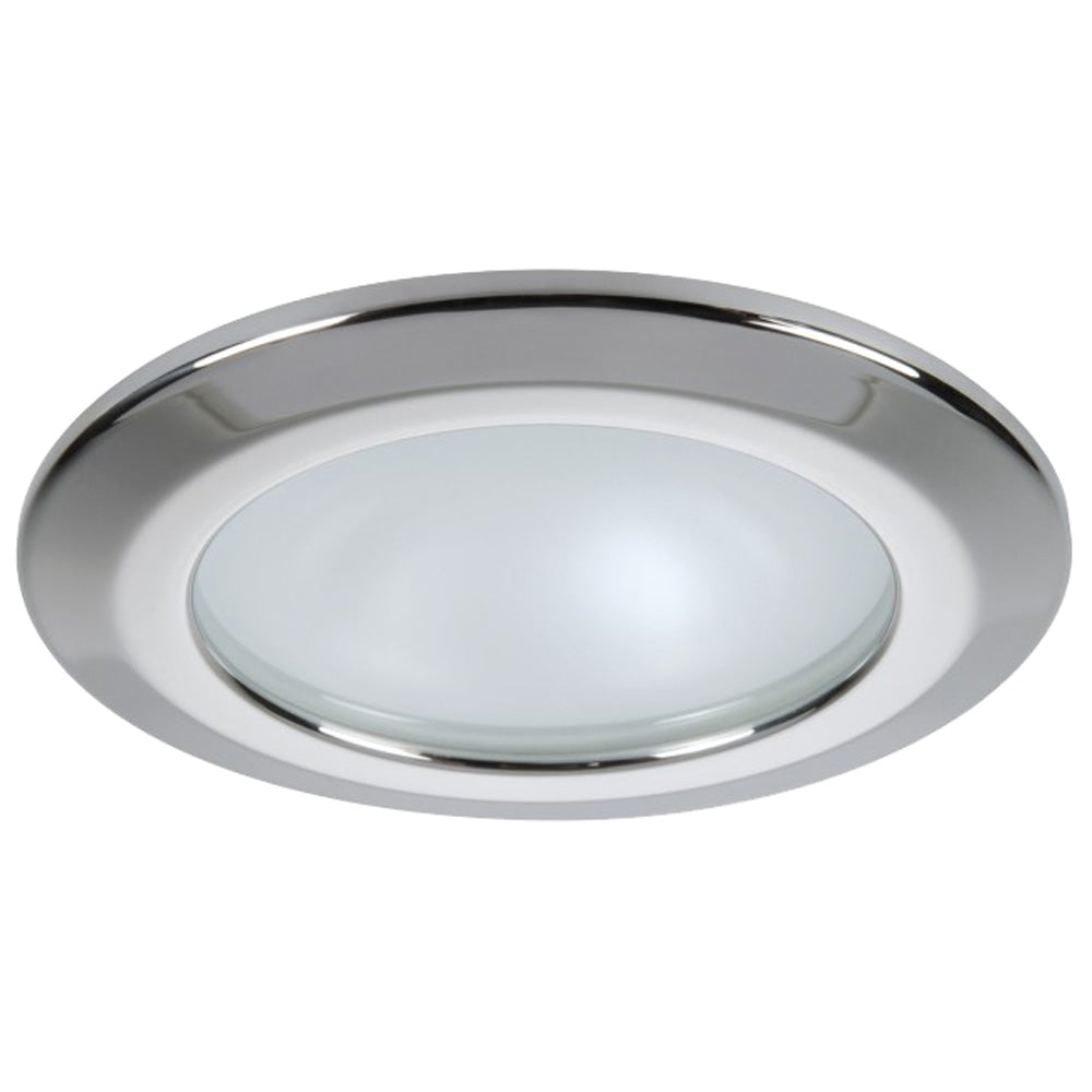 Quick Kor XP Downlight LED - 4W, IP66, Screw Mounted - Round Stainless Bezel, Round Warm White Light - FAMP3262X02CA00