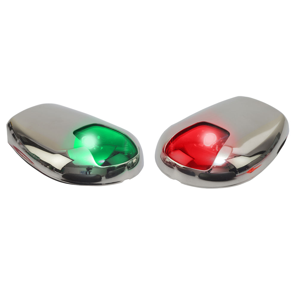 Sea-Dog Stainless Steel Side Mount LED Navigation Lights - 2 NM - Port & Starboard - 400079-1