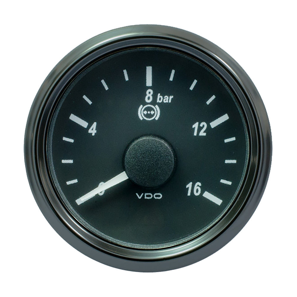 VDO SingleViu 52mm (2-1/16") Brake Pressure Gauge - 16 Bar - 0-4.5V - A2C3832710030