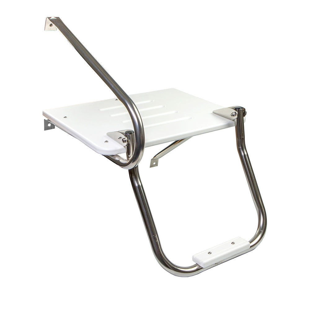 Whitecap White Poly Swim Platform w/Ladder f/Outboard Motors - 67902