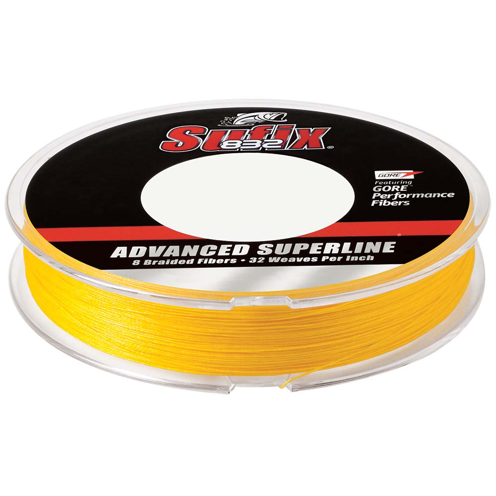 Sufix 832® Advanced Superline® Braid - 15lb - Hi-Vis Yellow - 300 yds - 660-115Y