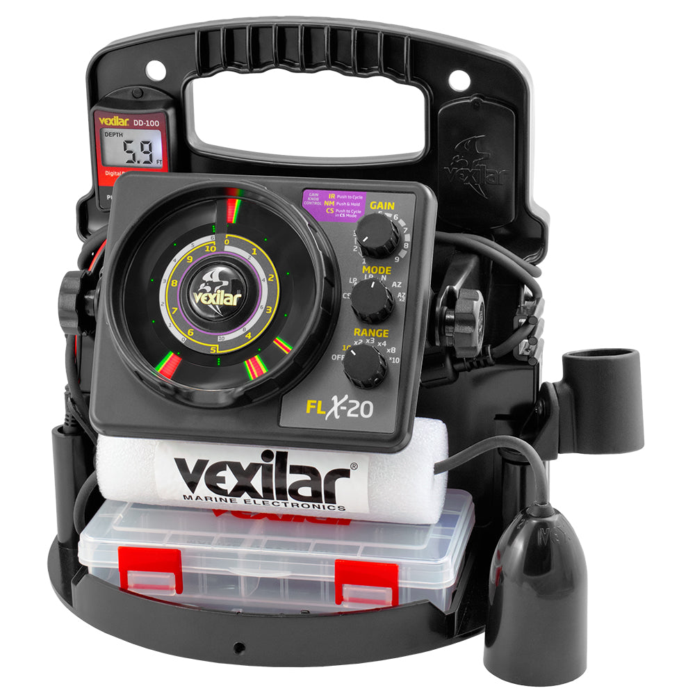 Vexilar FLX-20 Pro Pack II w/12° Ice Ducer & DD-100 - PPX2012D
