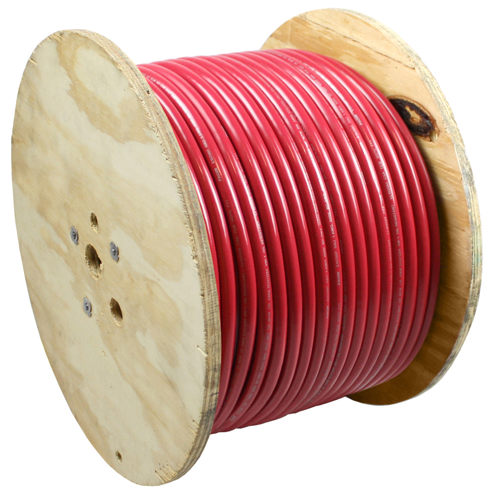 Pacer Red 1 AWG Battery Cable - 500' - WUL1RD-500