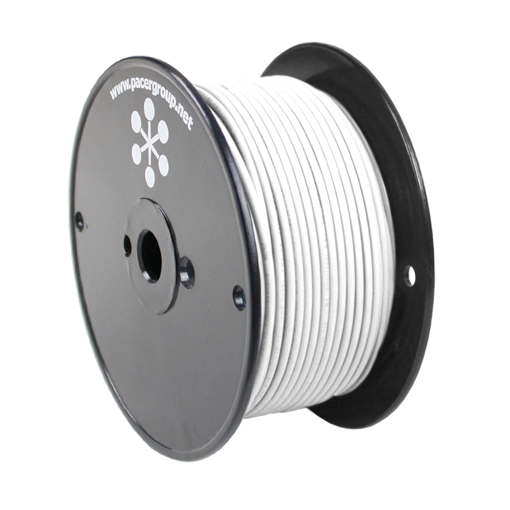 Pacer White 8 AWG Primary Wire - 250' - WUL8WH-250