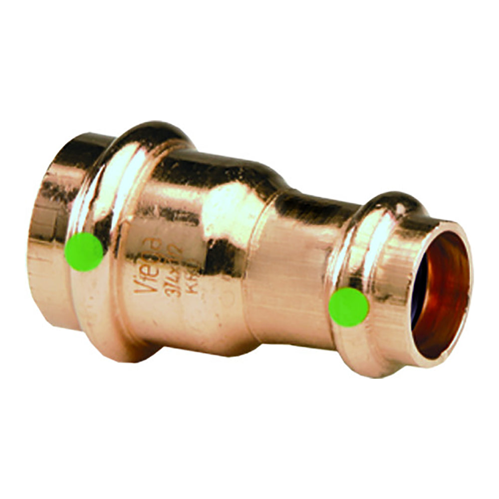 Viega ProPress 1-1/2" x 1" Copper Reducer - Double Press Connection - Smart Connect Technology - 15588