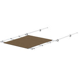 SureShade PTX Power Shade - 63" Wide - Stainless Steel - Toast - 2021026263