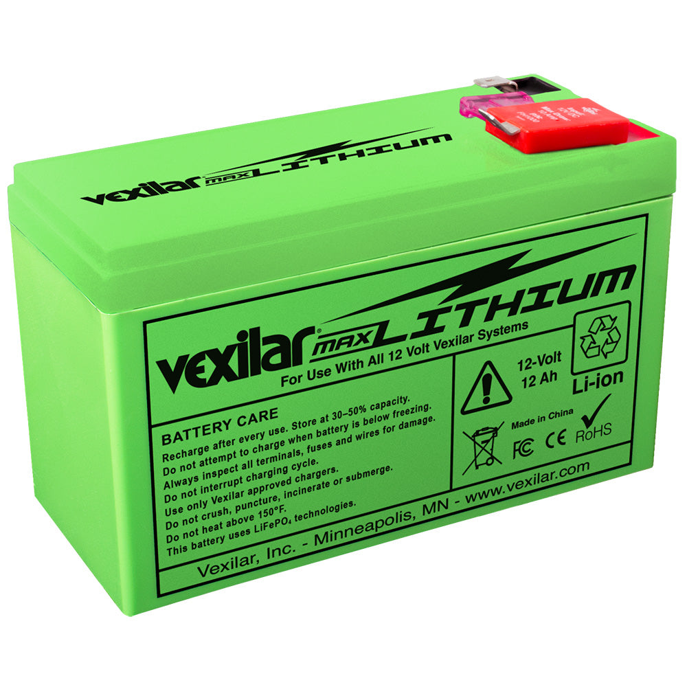 Vexilar 12V - 12 AH Max Lithium Battery - V-200L