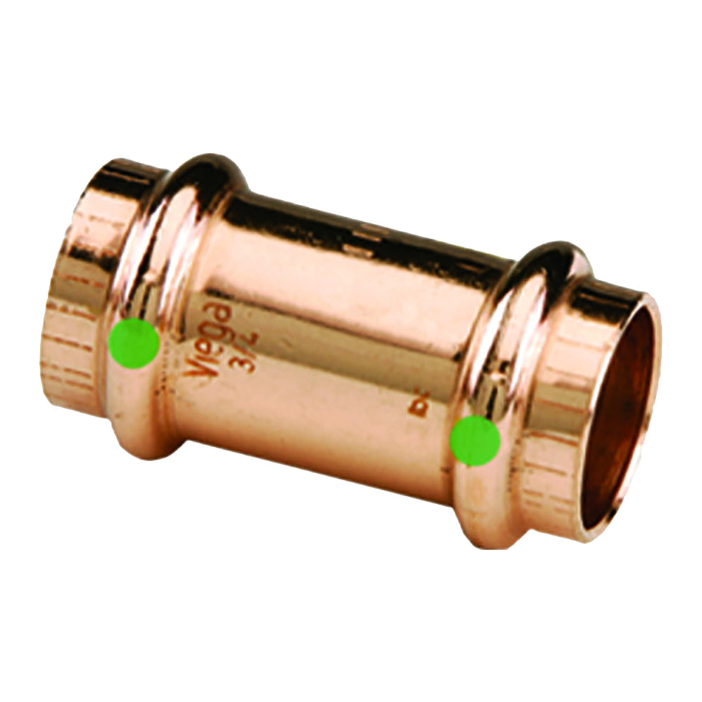 ProPress 1-1/2" Copper Coupling w/Stop - Double Press Connection - Smart Connect Technology - 78067