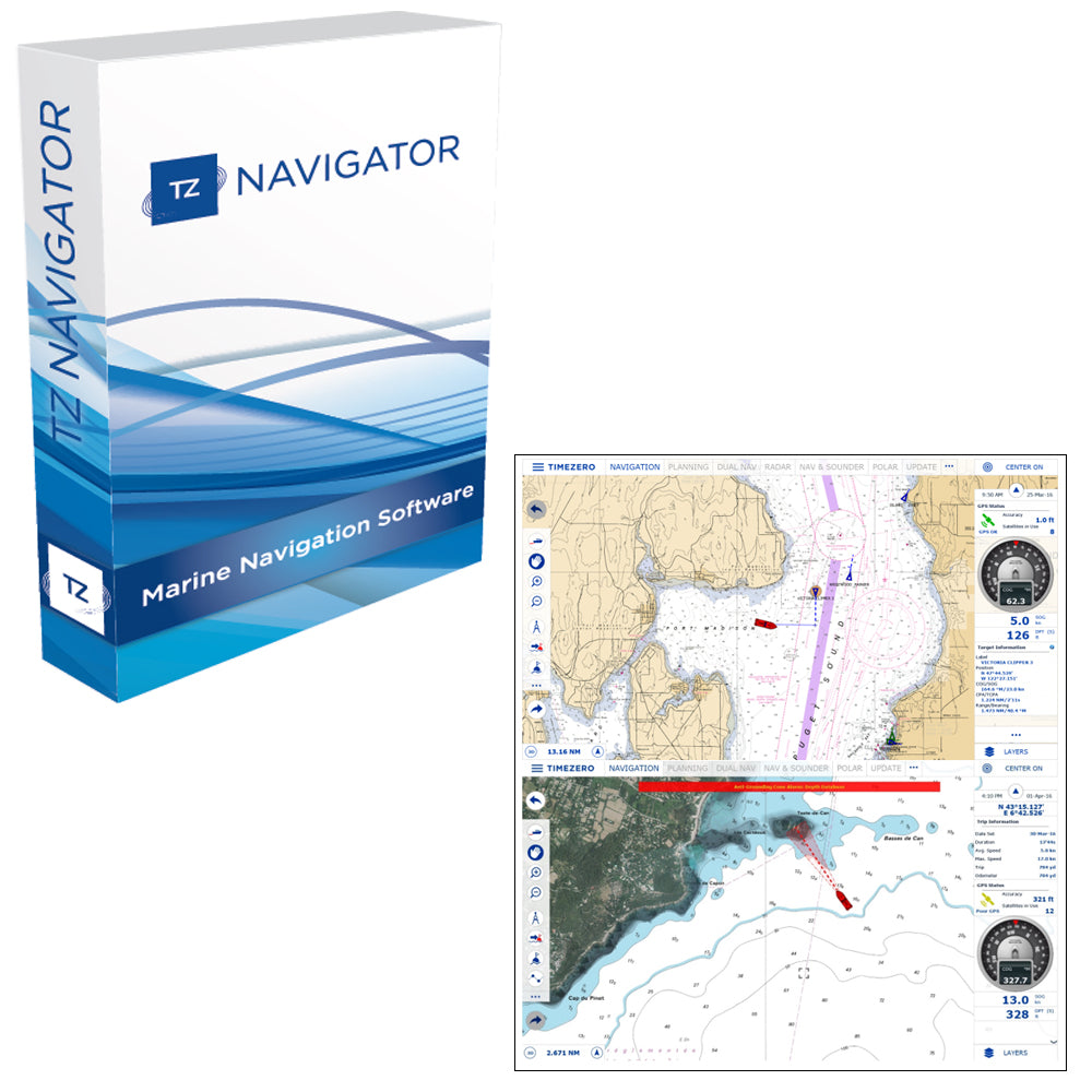 Nobeltec TZ Navigator Upgrade From Odyssey/Trident - Digital Download - TZ-104