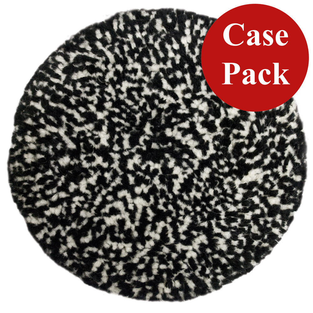 Presta Wool Compounding Pad - Black & White Heavy Cut - *Case of 12* - 890146CASE
