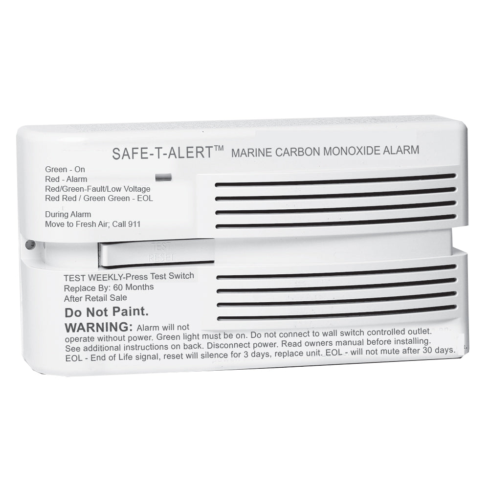 Safe-T-Alert 65 Series Marine Carbon Monoxide Alarm 12V - Surface Mount - White - M-65-541