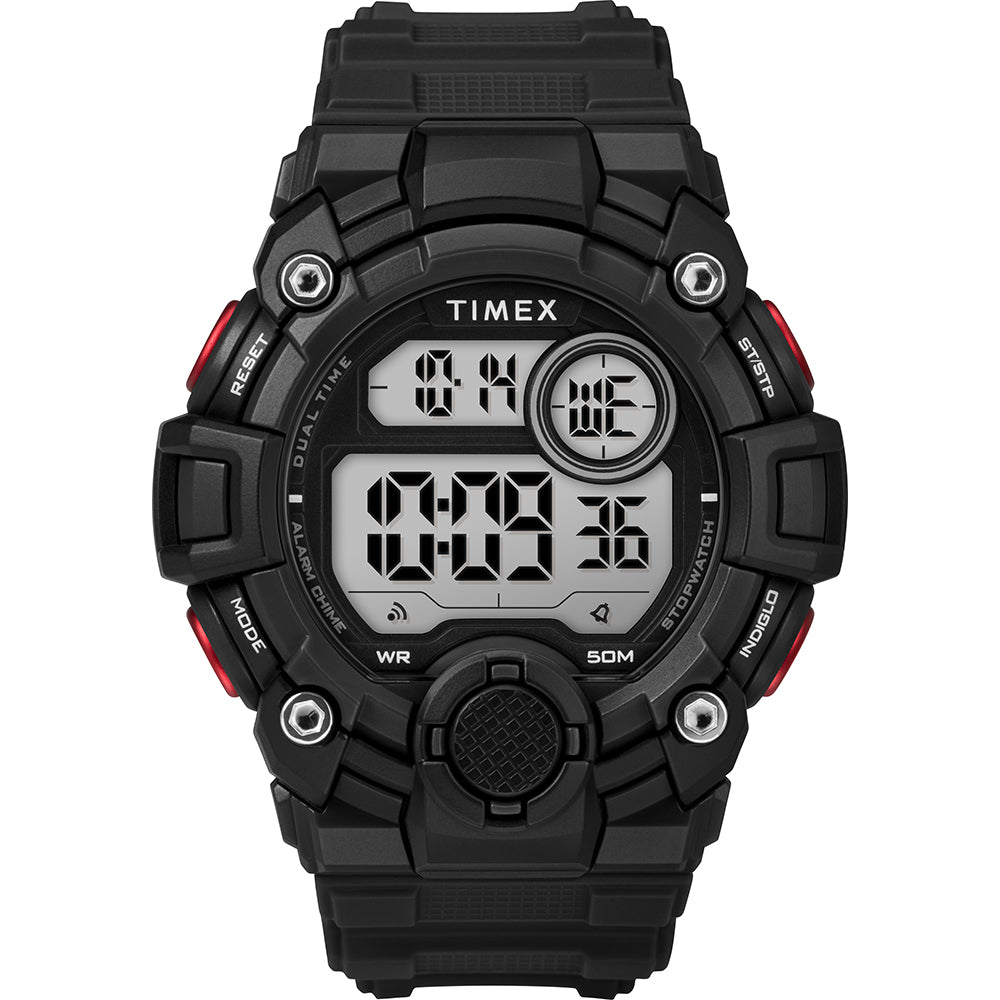Timex Men's A-Game DGTL 50mm Watch - Black/Red - TW5M27600JV