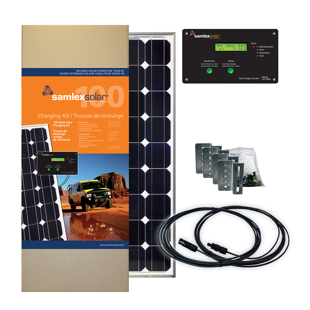 Samlex Solar Charging Kit - 100W - 30A - SRV-100-30A