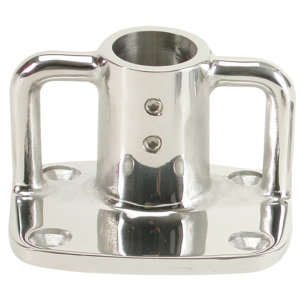 Whitecap 4° Rectangular Base - 316 Stainless Steel - 3-1/2" x 3" - 11901