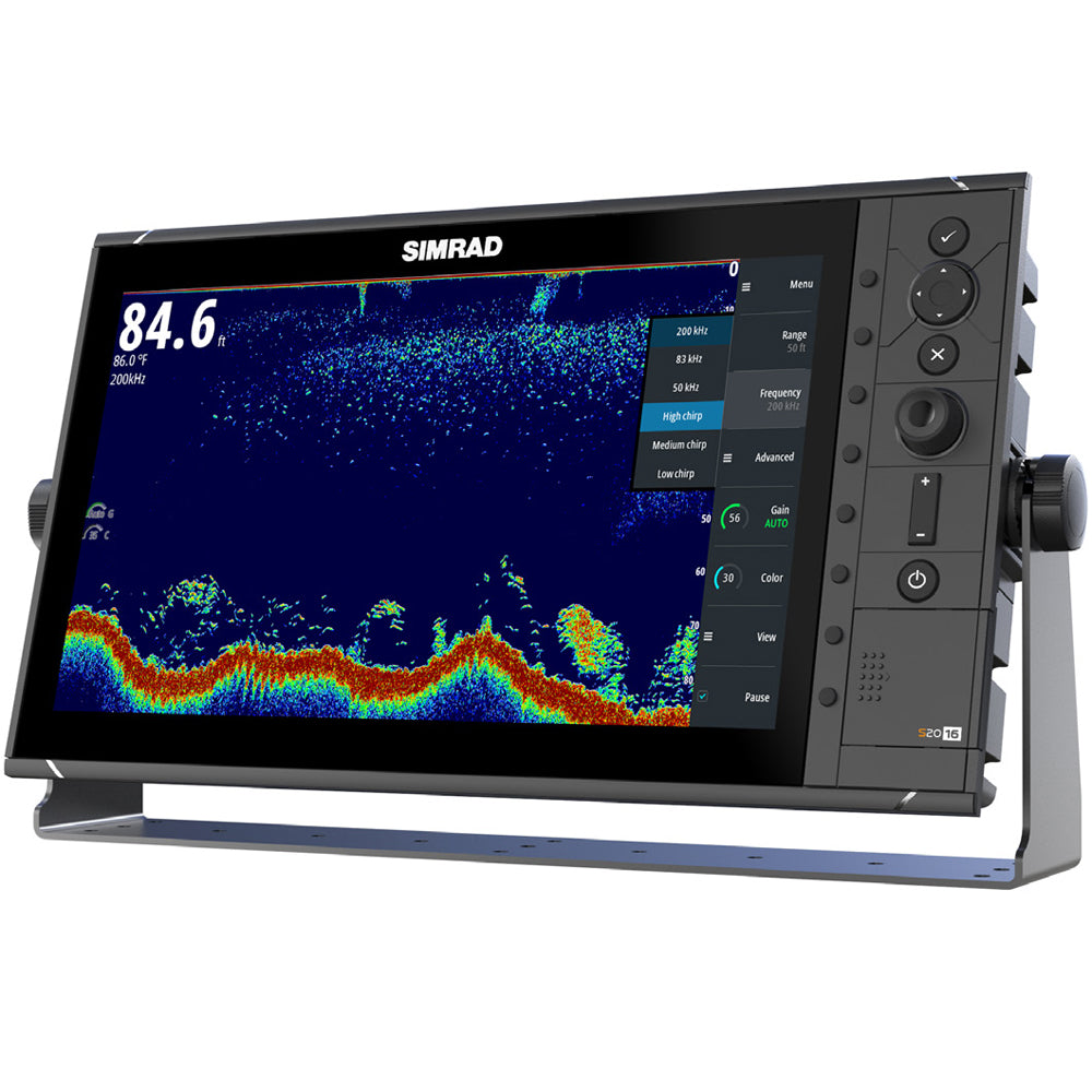 Simrad S2016 16" Fishfinder w/Broadband Sounder Module & CHIRP Technology - Wide Screen - 000-12187-001