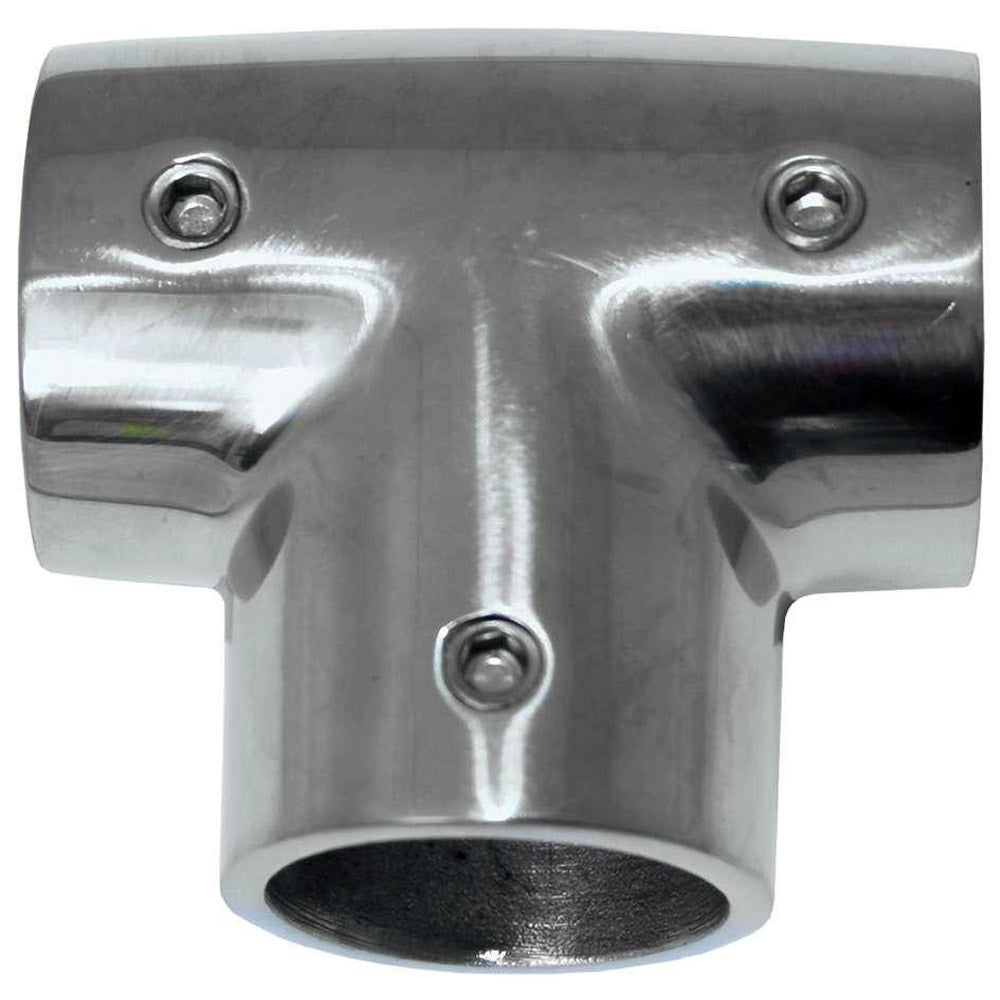 Whitecap 1" O.D. 90° SS Tee Rail Fitting - 6143C