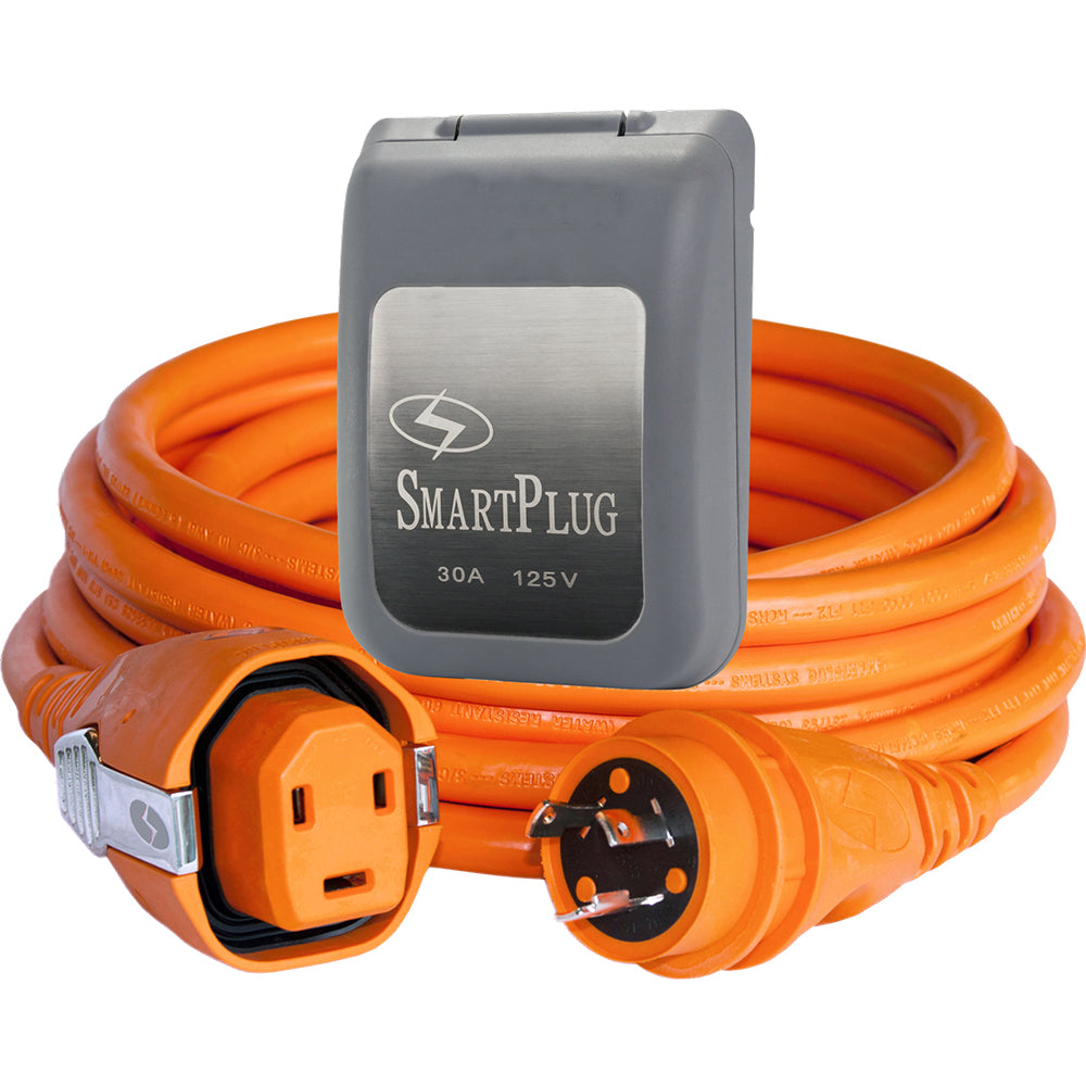 SmartPlug 30 Amp Dual Configuration 50' Cordset w/Tinned Wire &Twist-Type Connector & 30 Amp Non-Metallic Grey Inlet - C30503BM30PG
