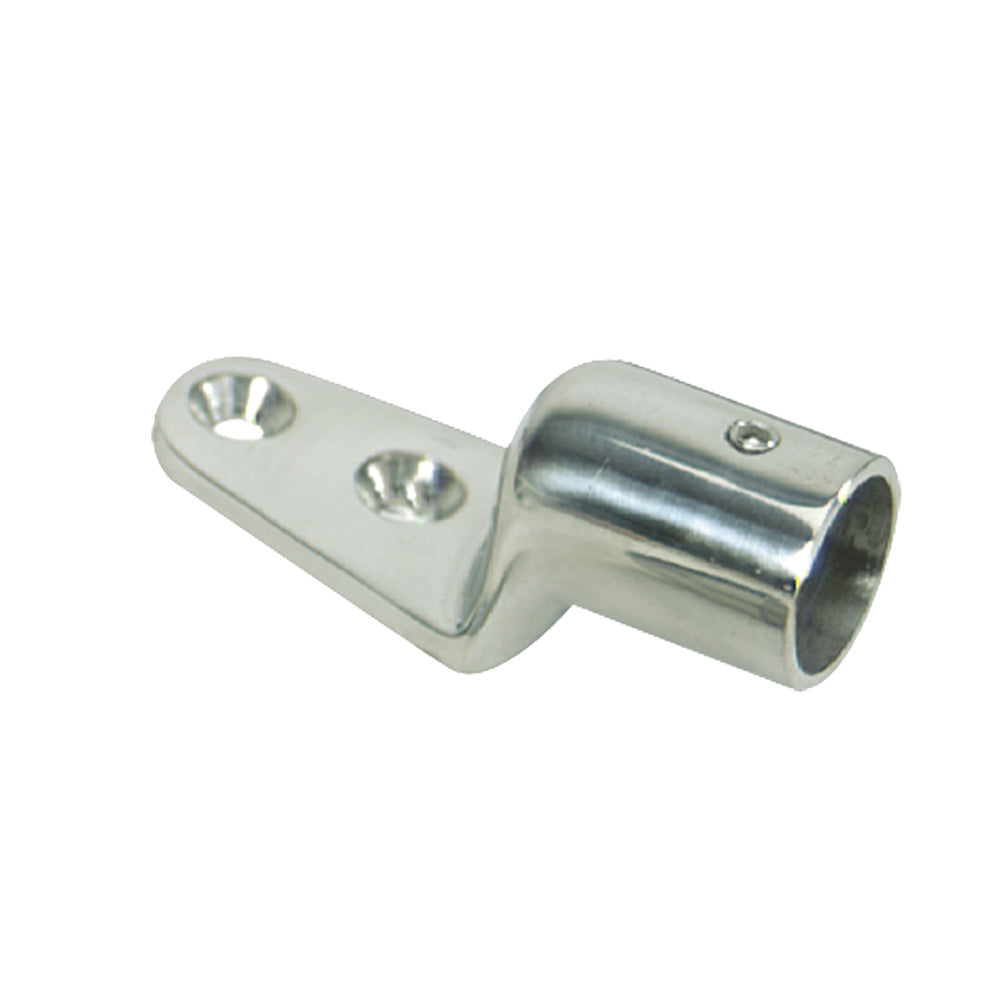 Whitecap 5-1/2° Blind Base - 316 Stainless Steel - 1" Tube O.D. - 6184