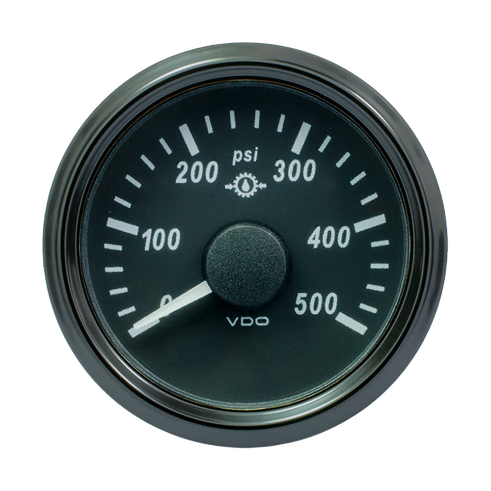 VDO SingleViu 52mm (2-1/16") Gear Pressure Gauge - 500 PSI - 0-4.5V - A2C3832740030