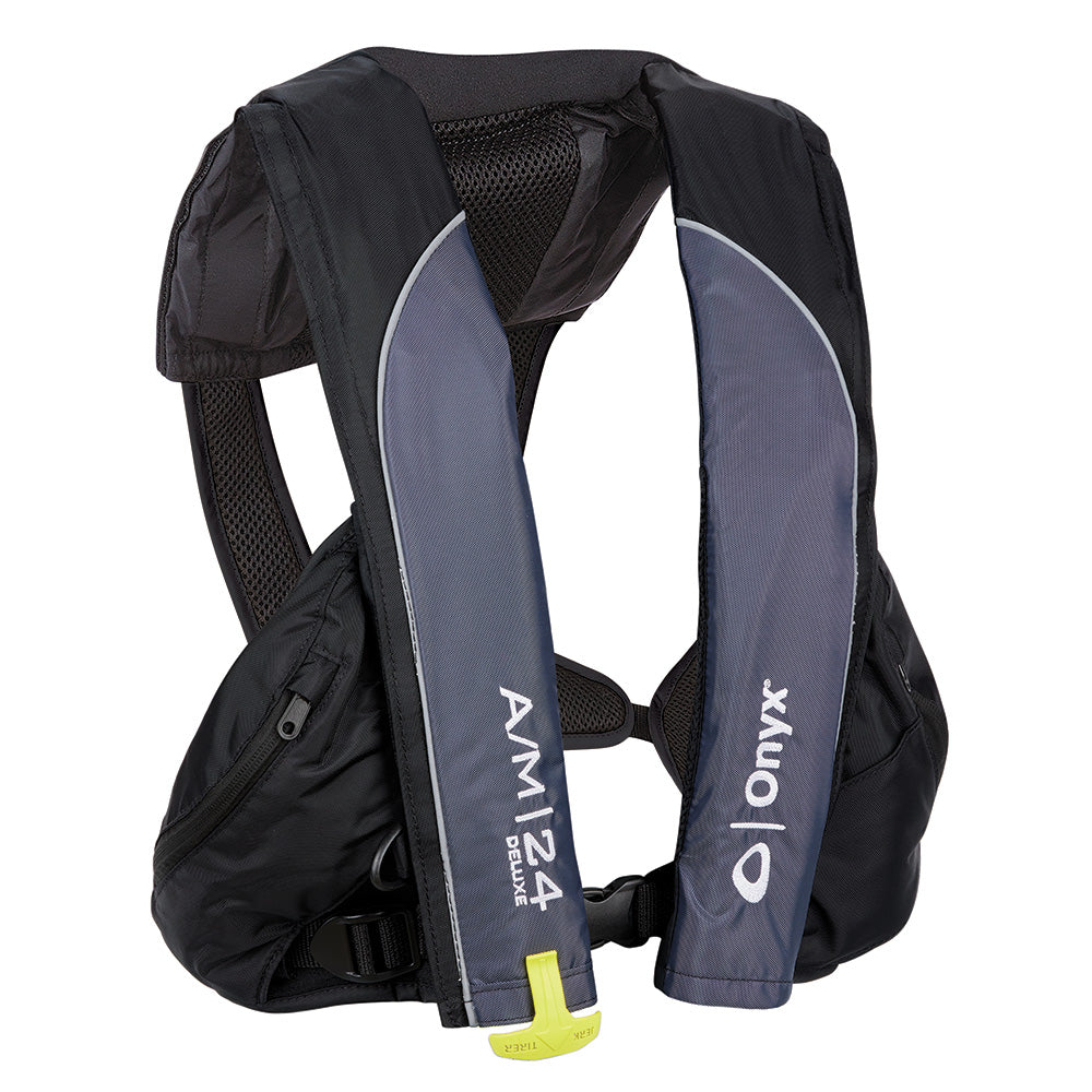 Onyx A/M-24 Deluxe Auto/Manual Inflatable PFD - Black - Adult Universal - 132100-700-004-23