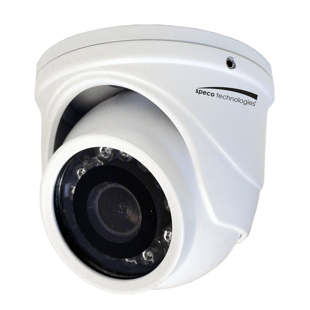 Speco 4MP HD-TVI Mini Turret Camera 2.9mm Lens - White Housing - HT471TW