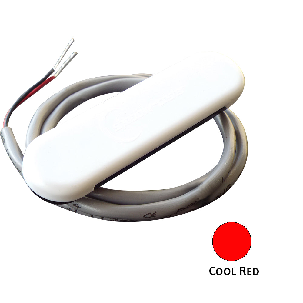 Shadow-Caster Courtesy Light w/2' Lead Wire - White ABS Cover - Cool Red - 4-Pack - SCM-CL-CR-4PACK