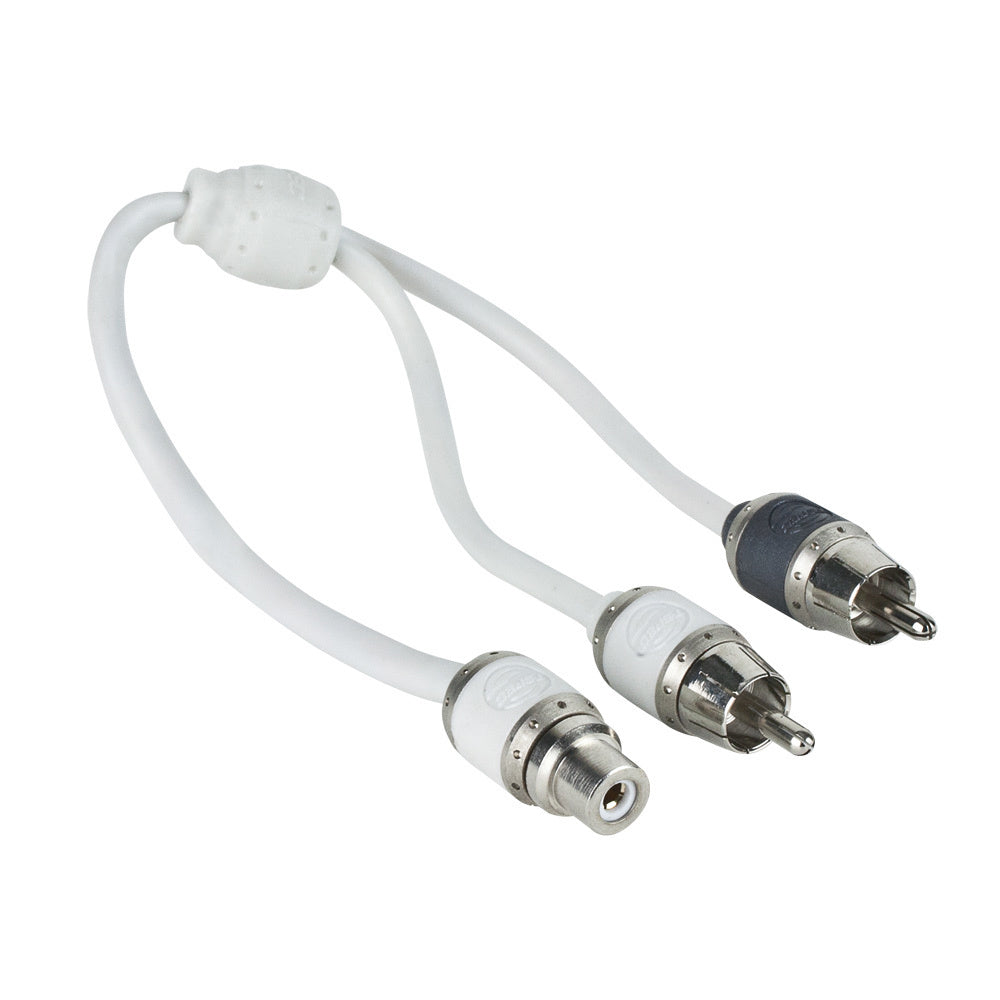 T-Spec V10 Series RCA Audio Y Cable - 2 Channel - 1 Female to 2 Males - V10RY1
