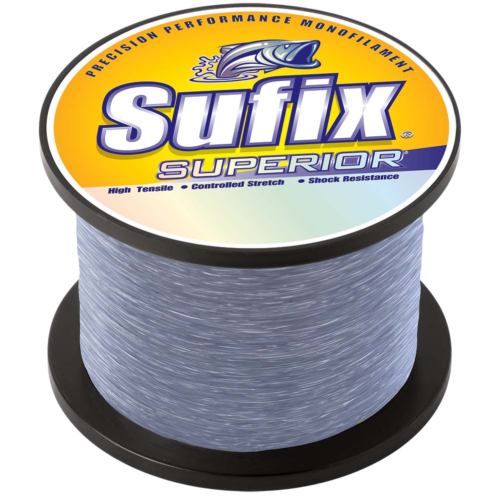 Sufix Superior Smoke Blue Monofilament - 100lb - 1205 yds - 647-989