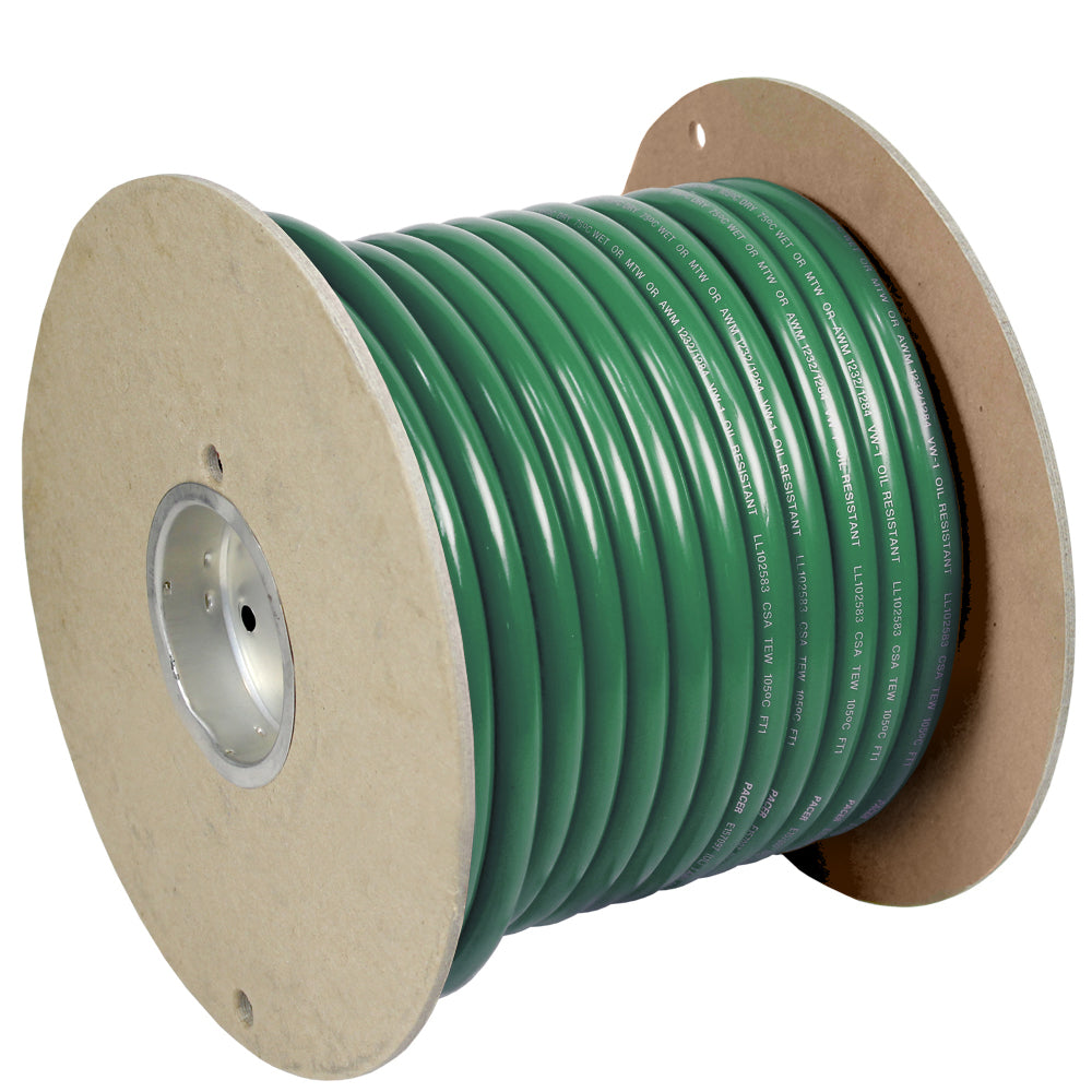 Pacer Green 2 AWG Battery Cable - 100' - WUL2GN-100