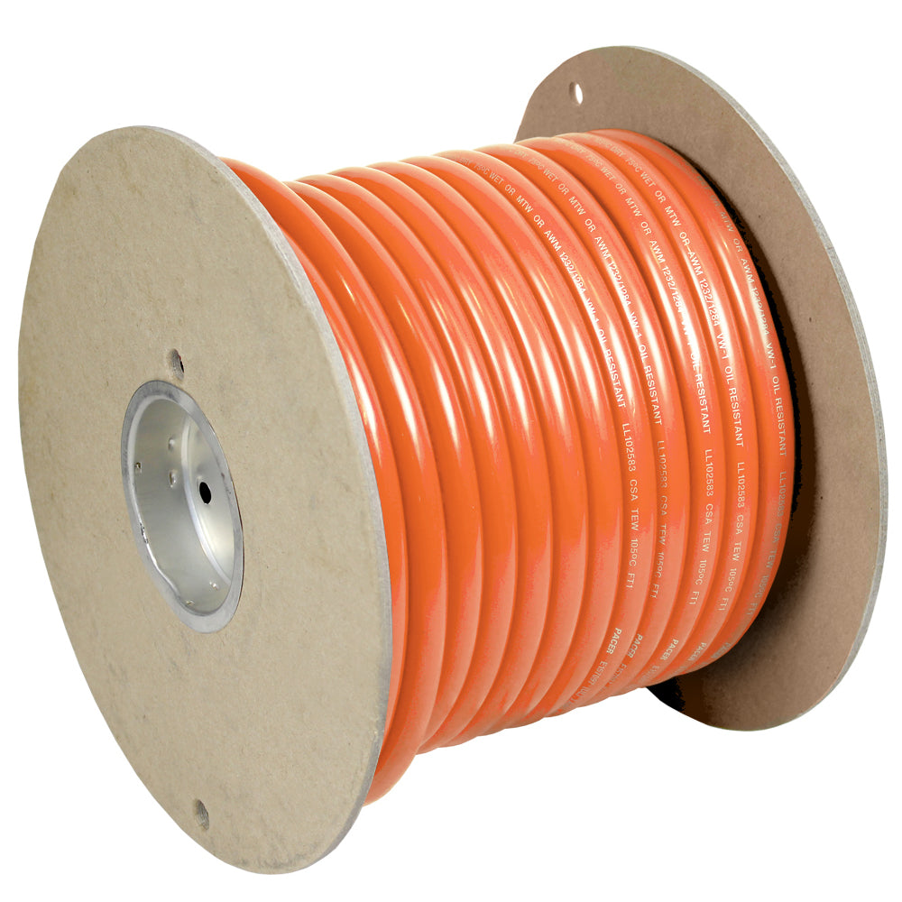 Pacer Orange 6 AWG Battery Cable - 100' - WUL6OR-100