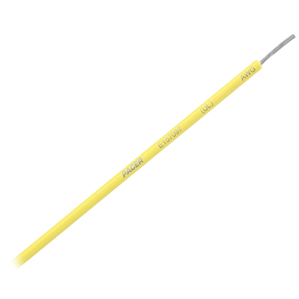Pacer Yellow 10 AWG Primary Wire - 8' - WUL10YL-8