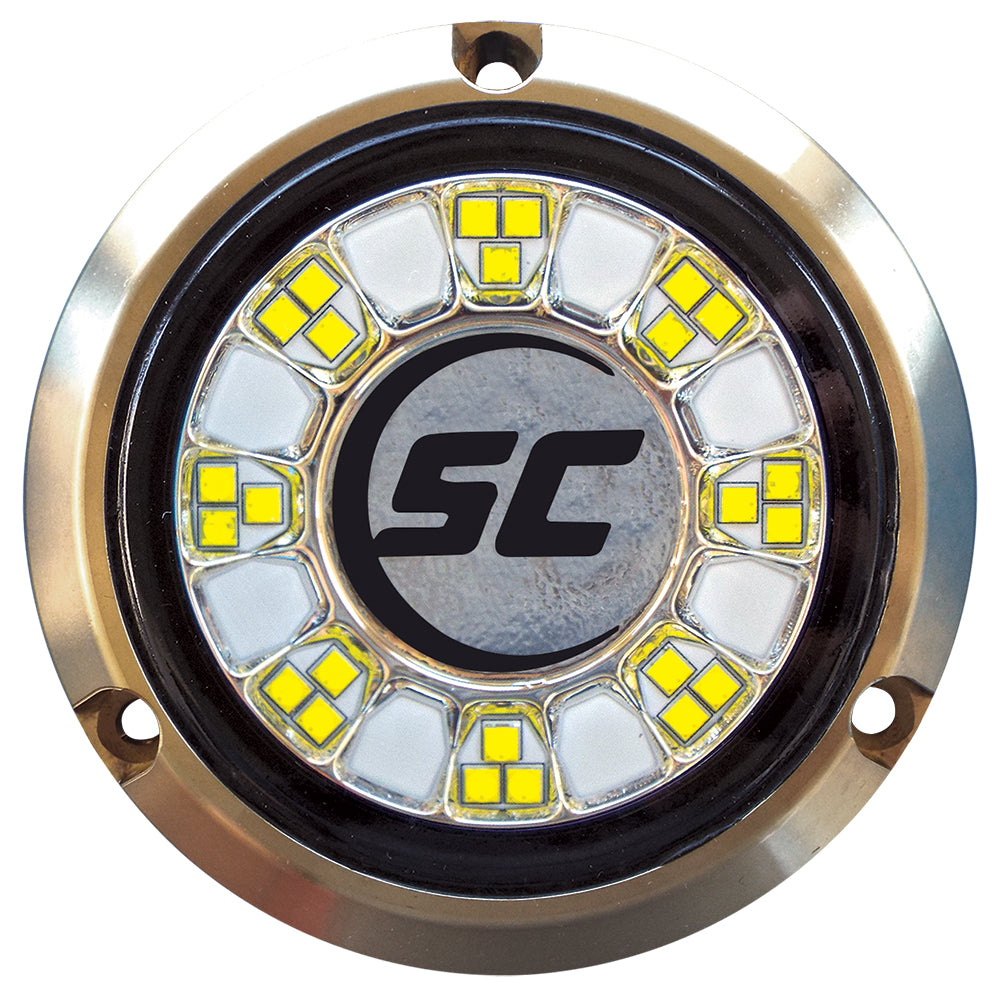 Shadow-Caster SCR-24 Bronze Underwater Light - 24 LEDs - Great White - SCR-24-GW-BZ-10