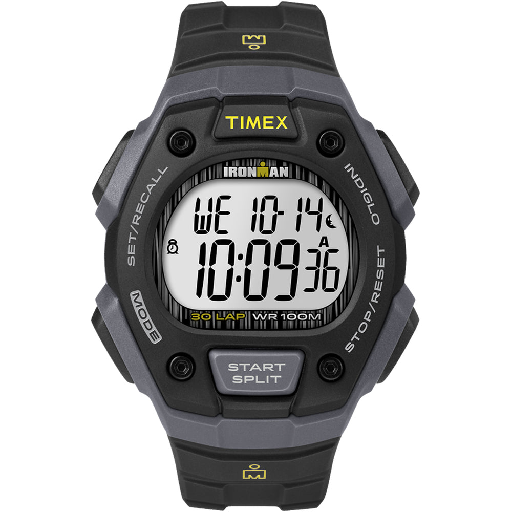 Timex IRONMAN® Classic 30 Lap Full-Size Watch - Black/Yellow - TW5M09500JV