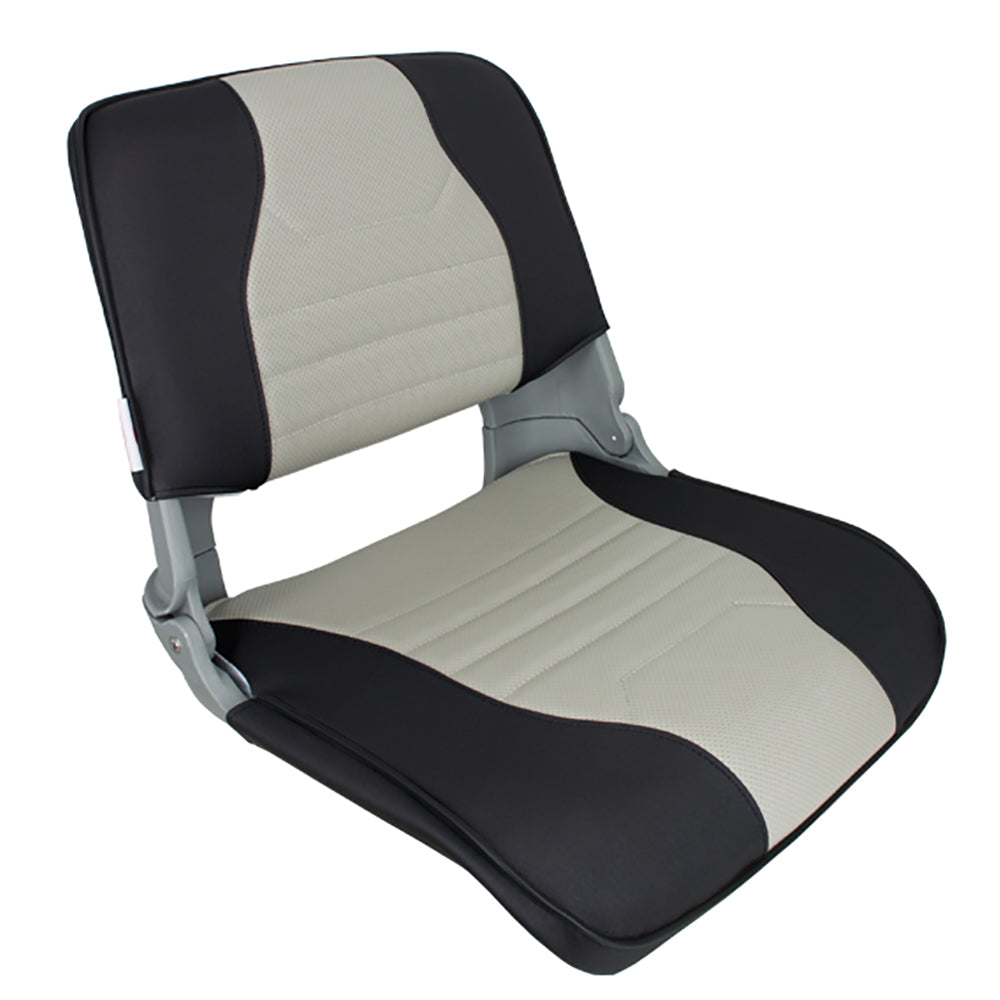 Springfield Skipper Deluxe Folding Seat - Charcoal/Grey - 1061057