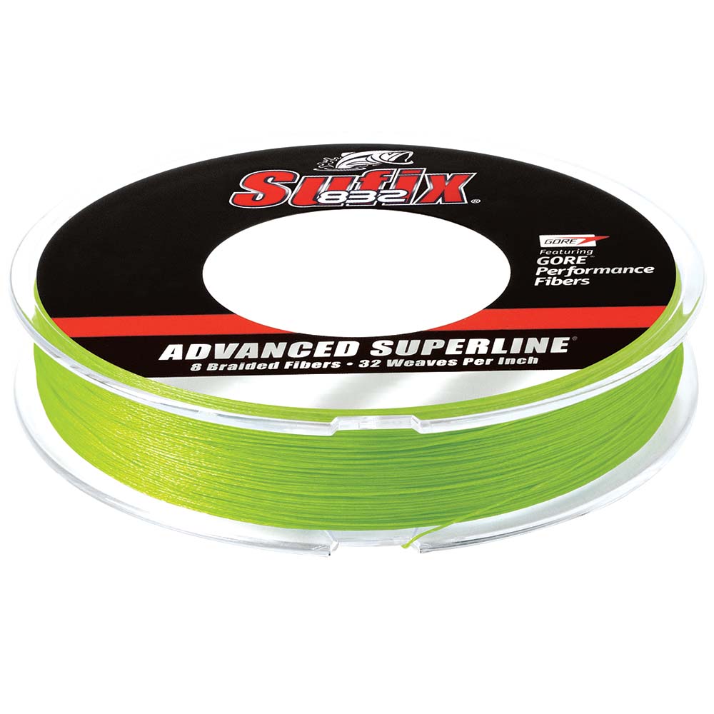 Sufix 832® Advanced Superline® Braid - 15lb - Neon Lime - 300 yds - 660-115L