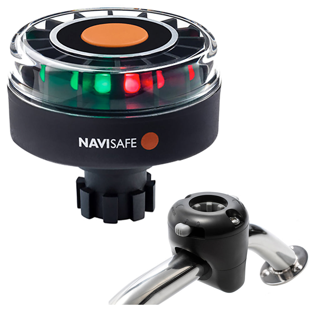 Navisafe Navilight Tricolor 2NM w/Navibolt Base & Rail Mount - Black - 342KIT