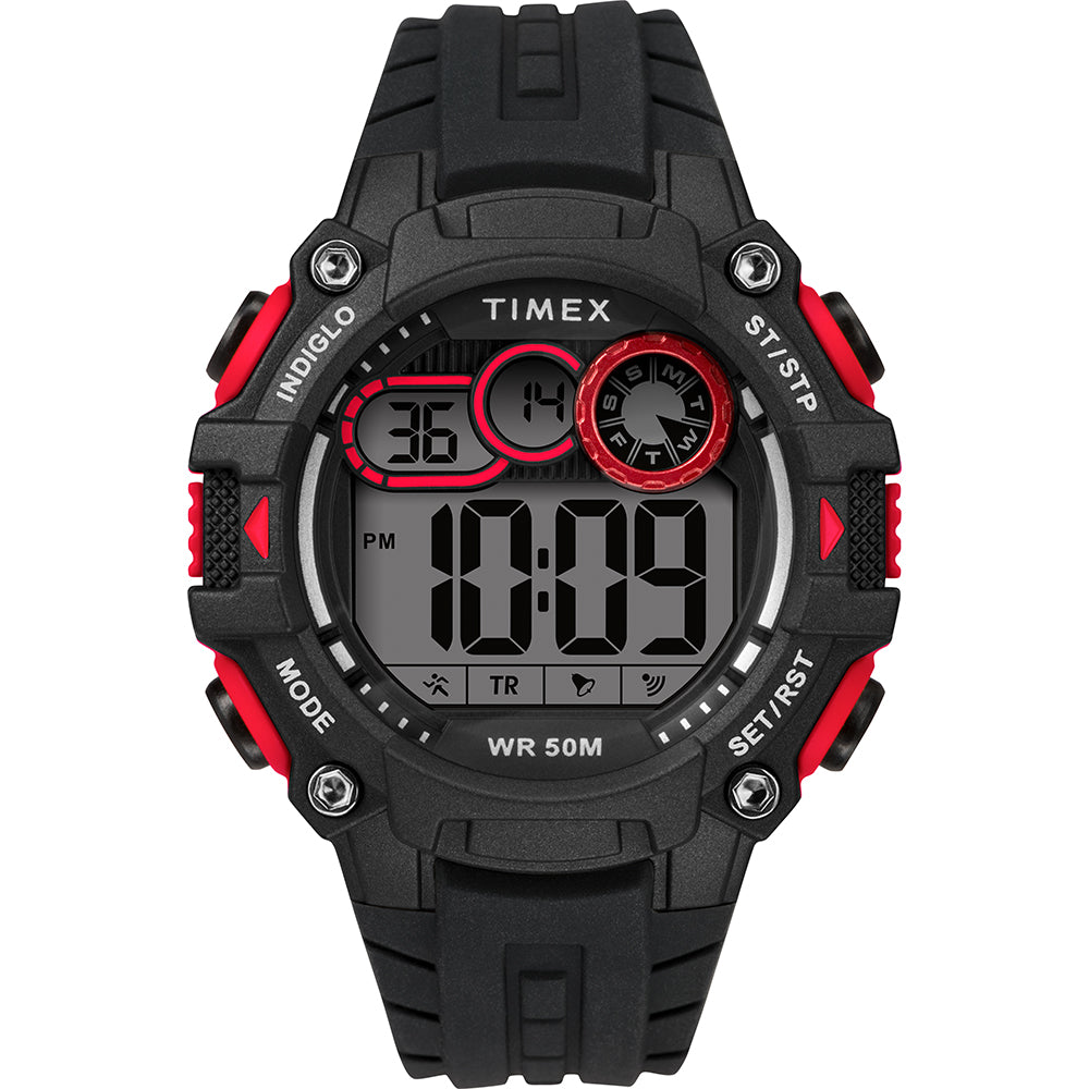 Timex Men's Big Digit DGTL 48mm Watch - Red/Black - TW5M27000JV