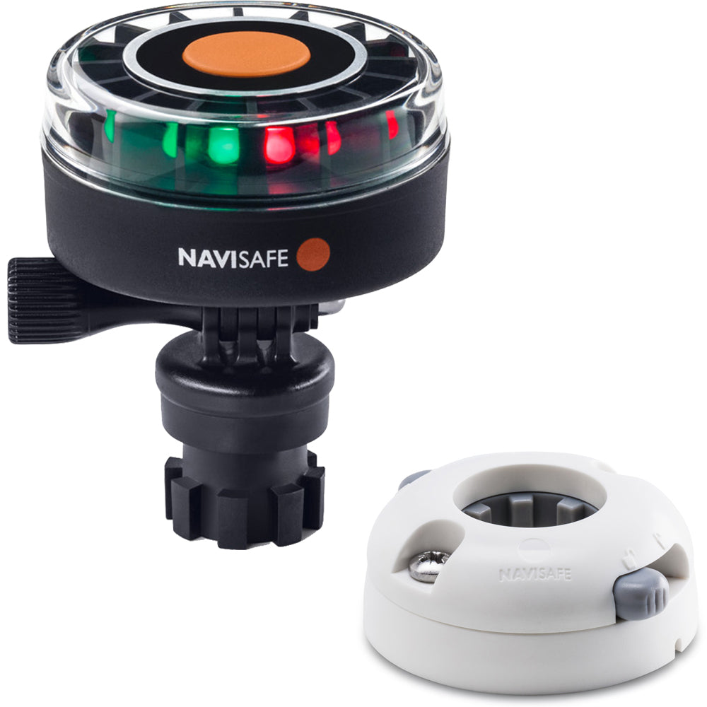 Navisafe Navilight 2NM Tricolor w/Navimount Base & Horizontal Mount - White - 340KIT5