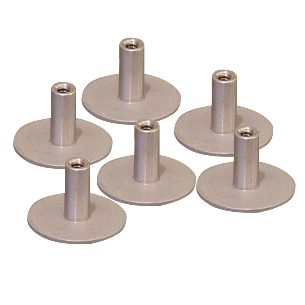 Weld Mount 304 Stainless Standoff 1.25" Base 5/16 x 18 Thread .75" Tall - 6-Pack - 5161812304